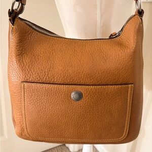 Vintage Coach Chelsea Hobo Shoulder Bag - Saddle Brown Pebbled Leather 8E98